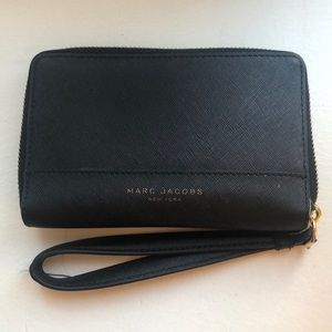 Marc Jacobs Wristlet (Black w/ Gold Zipper)